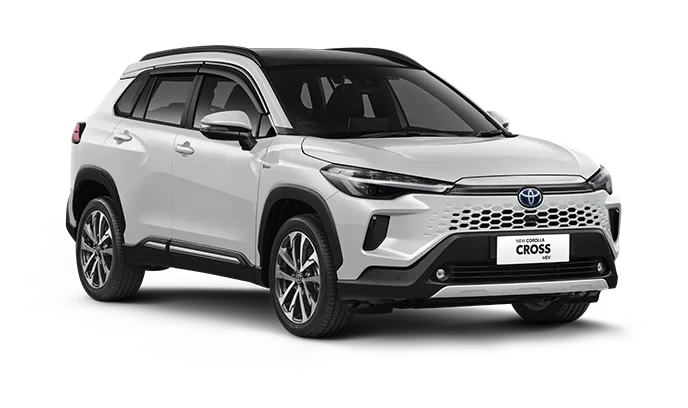 New Corolla Cross HEV 2025 Toyota Medan Platinum White Pearl
